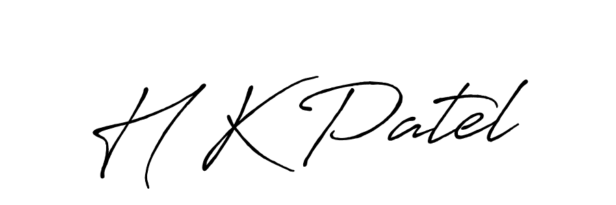 Also we have H K Patel name is the best signature style. Create professional handwritten signature collection using Antro_Vectra_Bolder autograph style. H K Patel signature style 7 images and pictures png