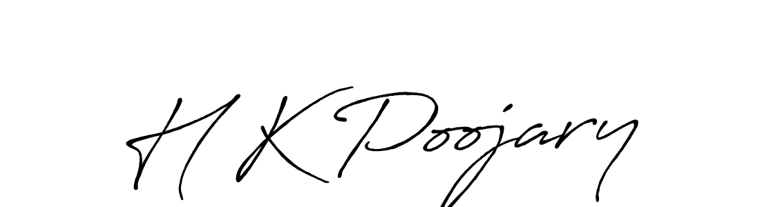 You should practise on your own different ways (Antro_Vectra_Bolder) to write your name (H K Poojary) in signature. don't let someone else do it for you. H K Poojary signature style 7 images and pictures png