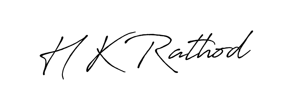 Make a beautiful signature design for name H K Rathod. Use this online signature maker to create a handwritten signature for free. H K Rathod signature style 7 images and pictures png