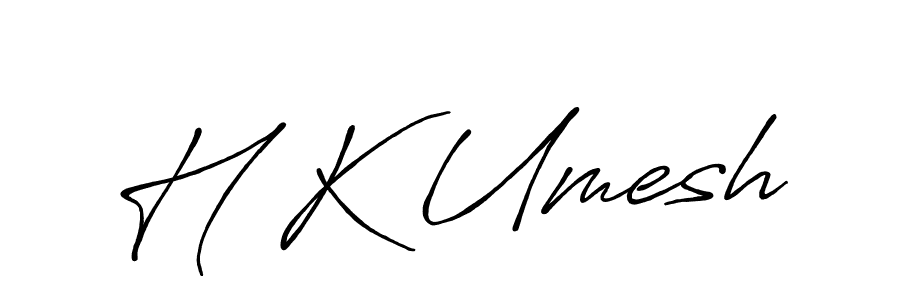 Once you've used our free online signature maker to create your best signature Antro_Vectra_Bolder style, it's time to enjoy all of the benefits that H K Umesh name signing documents. H K Umesh signature style 7 images and pictures png