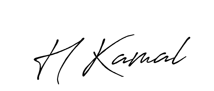 You can use this online signature creator to create a handwritten signature for the name H Kamal. This is the best online autograph maker. H Kamal signature style 7 images and pictures png
