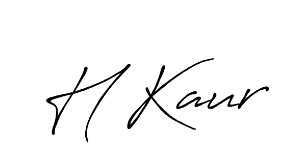 You should practise on your own different ways (Antro_Vectra_Bolder) to write your name (H Kaur) in signature. don't let someone else do it for you. H Kaur signature style 7 images and pictures png