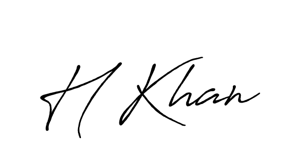 How to Draw H Khan signature style? Antro_Vectra_Bolder is a latest design signature styles for name H Khan. H Khan signature style 7 images and pictures png