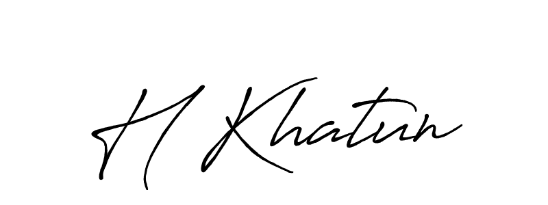 Similarly Antro_Vectra_Bolder is the best handwritten signature design. Signature creator online .You can use it as an online autograph creator for name H Khatun. H Khatun signature style 7 images and pictures png