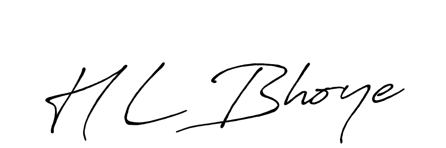 Design your own signature with our free online signature maker. With this signature software, you can create a handwritten (Antro_Vectra_Bolder) signature for name H L Bhoye. H L Bhoye signature style 7 images and pictures png