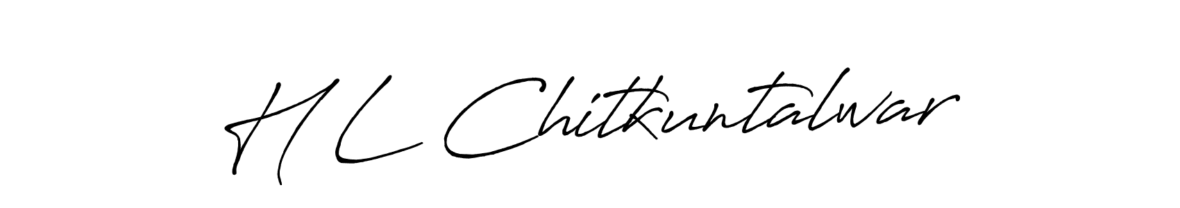 Also we have H L Chitkuntalwar name is the best signature style. Create professional handwritten signature collection using Antro_Vectra_Bolder autograph style. H L Chitkuntalwar signature style 7 images and pictures png