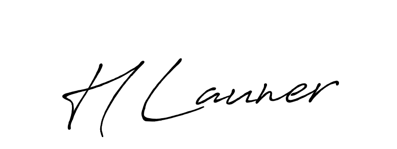 Make a beautiful signature design for name H Launer. Use this online signature maker to create a handwritten signature for free. H Launer signature style 7 images and pictures png