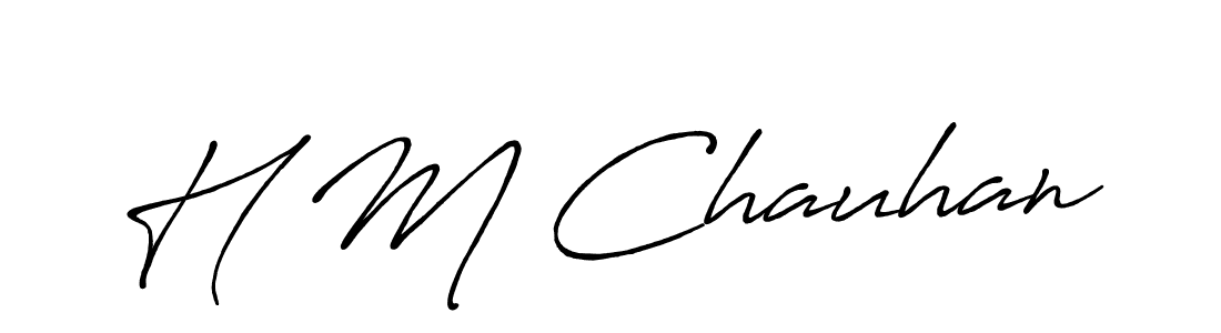 How to make H M Chauhan signature? Antro_Vectra_Bolder is a professional autograph style. Create handwritten signature for H M Chauhan name. H M Chauhan signature style 7 images and pictures png