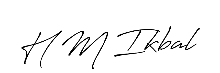 Similarly Antro_Vectra_Bolder is the best handwritten signature design. Signature creator online .You can use it as an online autograph creator for name H M Ikbal. H M Ikbal signature style 7 images and pictures png