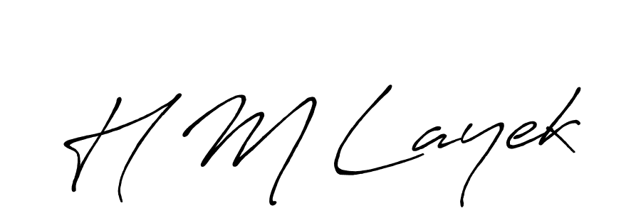 Similarly Antro_Vectra_Bolder is the best handwritten signature design. Signature creator online .You can use it as an online autograph creator for name H M Layek. H M Layek signature style 7 images and pictures png