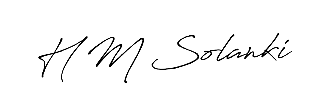 It looks lik you need a new signature style for name H M Solanki. Design unique handwritten (Antro_Vectra_Bolder) signature with our free signature maker in just a few clicks. H M Solanki signature style 7 images and pictures png