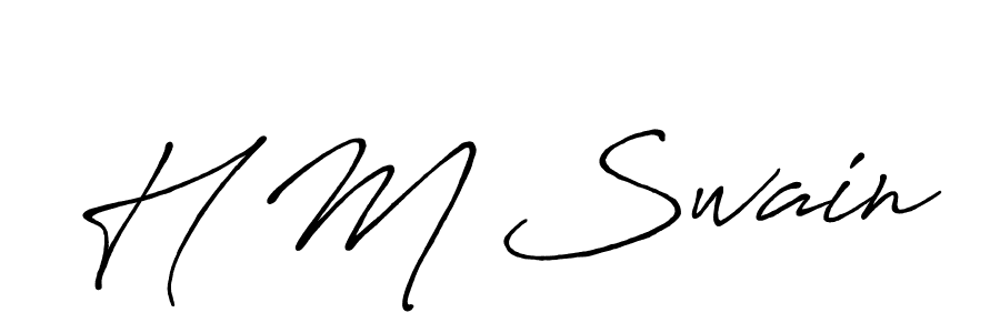 if you are searching for the best signature style for your name H M Swain. so please give up your signature search. here we have designed multiple signature styles  using Antro_Vectra_Bolder. H M Swain signature style 7 images and pictures png