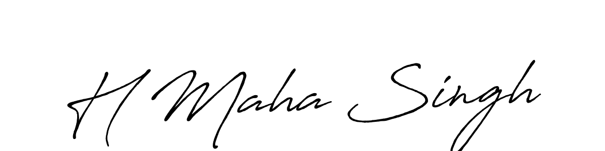 How to Draw H Maha Singh signature style? Antro_Vectra_Bolder is a latest design signature styles for name H Maha Singh. H Maha Singh signature style 7 images and pictures png