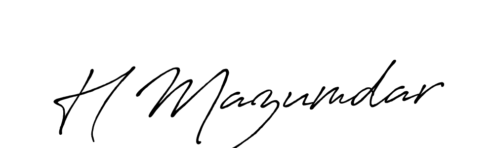 Make a beautiful signature design for name H Mazumdar. Use this online signature maker to create a handwritten signature for free. H Mazumdar signature style 7 images and pictures png