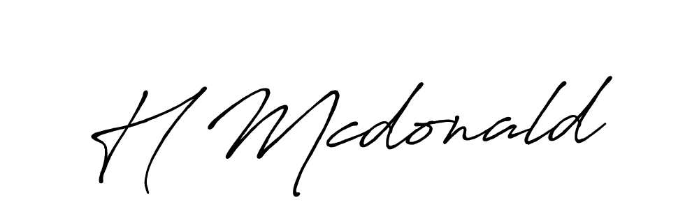 Make a beautiful signature design for name H Mcdonald. Use this online signature maker to create a handwritten signature for free. H Mcdonald signature style 7 images and pictures png