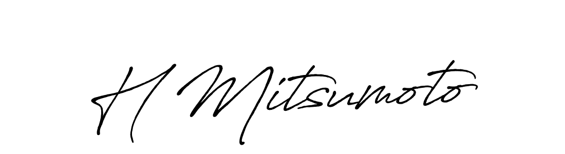 if you are searching for the best signature style for your name H Mitsumoto. so please give up your signature search. here we have designed multiple signature styles  using Antro_Vectra_Bolder. H Mitsumoto signature style 7 images and pictures png