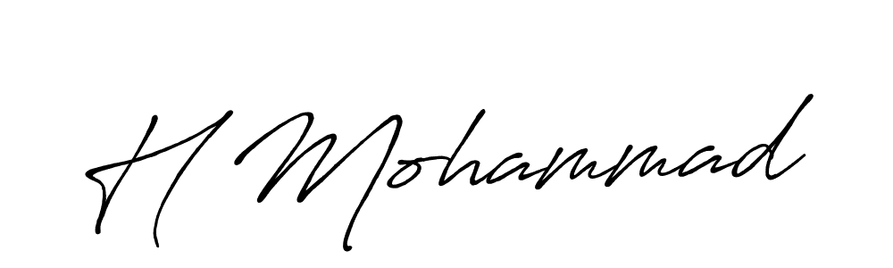 if you are searching for the best signature style for your name H Mohammad. so please give up your signature search. here we have designed multiple signature styles  using Antro_Vectra_Bolder. H Mohammad signature style 7 images and pictures png