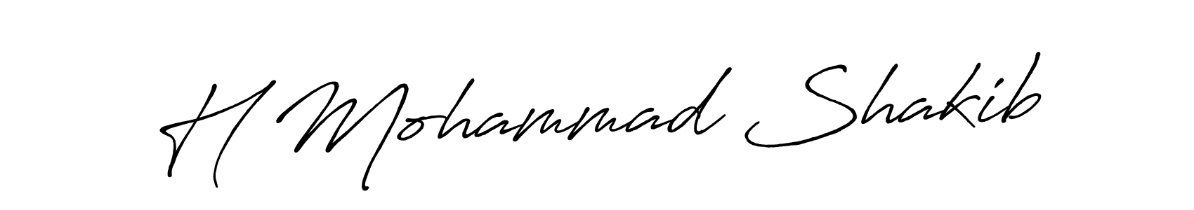 Make a short H Mohammad Shakib signature style. Manage your documents anywhere anytime using Antro_Vectra_Bolder. Create and add eSignatures, submit forms, share and send files easily. H Mohammad Shakib signature style 7 images and pictures png
