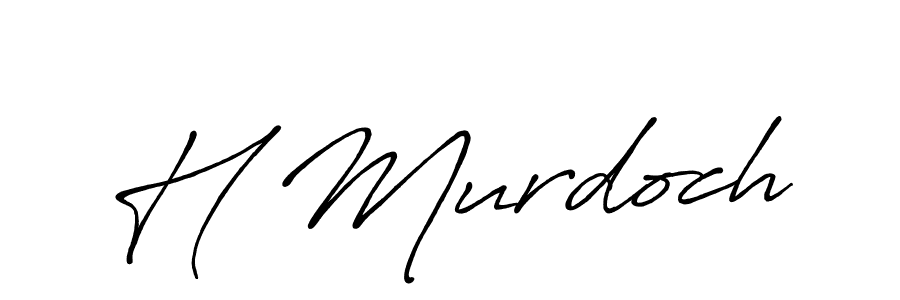 Best and Professional Signature Style for H Murdoch. Antro_Vectra_Bolder Best Signature Style Collection. H Murdoch signature style 7 images and pictures png