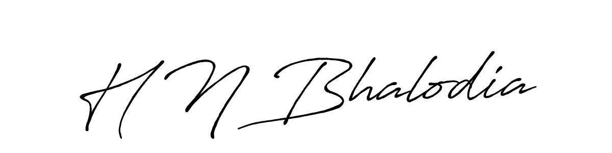 Also You can easily find your signature by using the search form. We will create H N Bhalodia name handwritten signature images for you free of cost using Antro_Vectra_Bolder sign style. H N Bhalodia signature style 7 images and pictures png