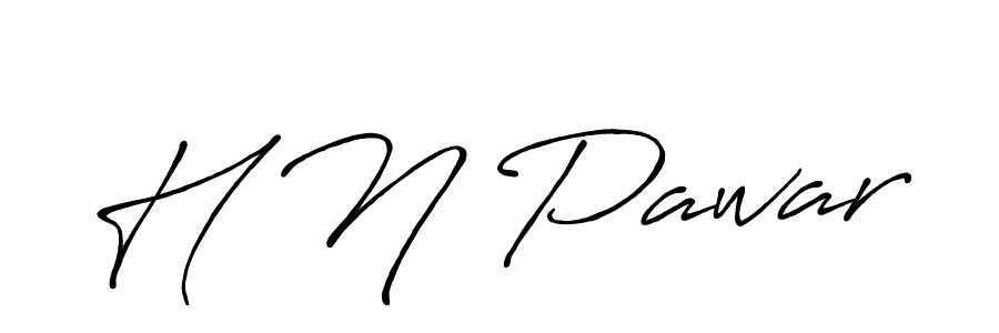 Use a signature maker to create a handwritten signature online. With this signature software, you can design (Antro_Vectra_Bolder) your own signature for name H N Pawar. H N Pawar signature style 7 images and pictures png