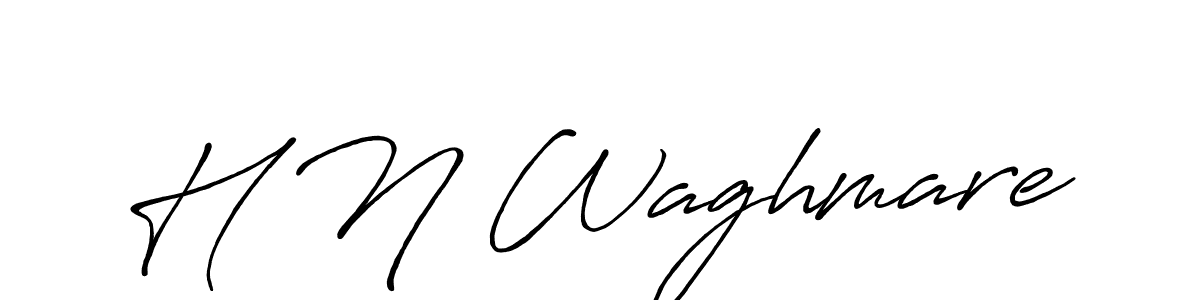 It looks lik you need a new signature style for name H N Waghmare. Design unique handwritten (Antro_Vectra_Bolder) signature with our free signature maker in just a few clicks. H N Waghmare signature style 7 images and pictures png