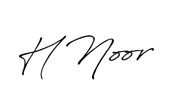 It looks lik you need a new signature style for name H Noor. Design unique handwritten (Antro_Vectra_Bolder) signature with our free signature maker in just a few clicks. H Noor signature style 7 images and pictures png