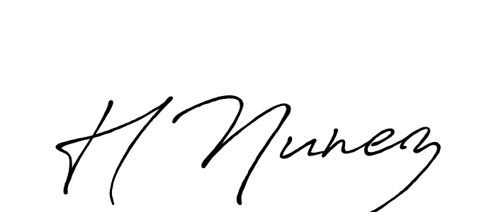 Make a beautiful signature design for name H Nunez. Use this online signature maker to create a handwritten signature for free. H Nunez signature style 7 images and pictures png