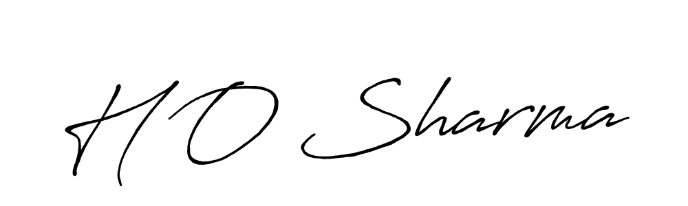 Use a signature maker to create a handwritten signature online. With this signature software, you can design (Antro_Vectra_Bolder) your own signature for name H O Sharma. H O Sharma signature style 7 images and pictures png