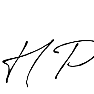 How to make H P signature? Antro_Vectra_Bolder is a professional autograph style. Create handwritten signature for H P name. H P signature style 7 images and pictures png