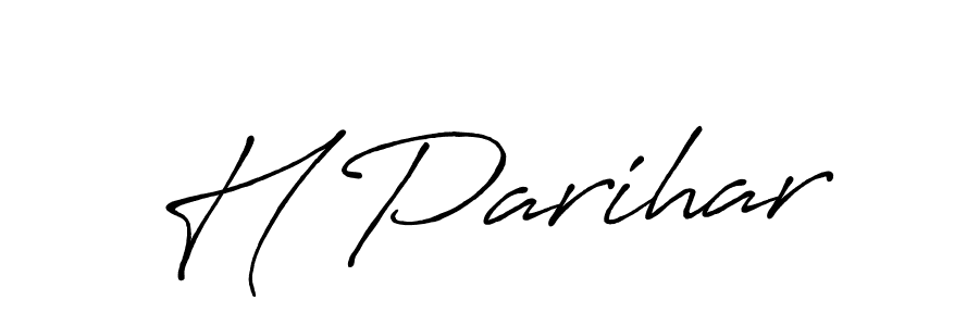 You should practise on your own different ways (Antro_Vectra_Bolder) to write your name (H Parihar) in signature. don't let someone else do it for you. H Parihar signature style 7 images and pictures png