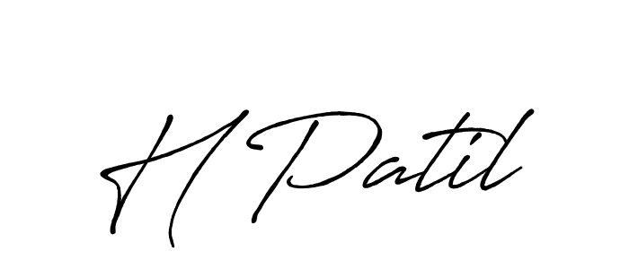 Also You can easily find your signature by using the search form. We will create H Patil name handwritten signature images for you free of cost using Antro_Vectra_Bolder sign style. H Patil signature style 7 images and pictures png