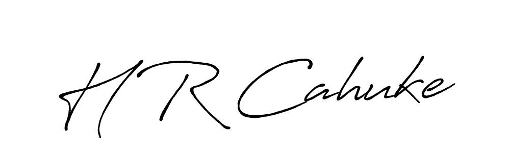 You should practise on your own different ways (Antro_Vectra_Bolder) to write your name (H R Cahuke) in signature. don't let someone else do it for you. H R Cahuke signature style 7 images and pictures png