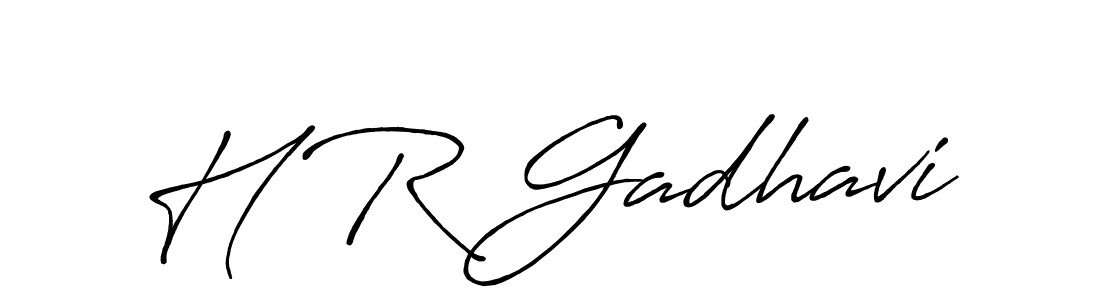 How to Draw H R Gadhavi signature style? Antro_Vectra_Bolder is a latest design signature styles for name H R Gadhavi. H R Gadhavi signature style 7 images and pictures png