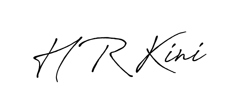 Use a signature maker to create a handwritten signature online. With this signature software, you can design (Antro_Vectra_Bolder) your own signature for name H R Kini. H R Kini signature style 7 images and pictures png