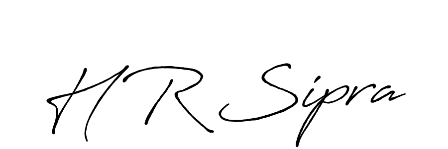 You should practise on your own different ways (Antro_Vectra_Bolder) to write your name (H R Sipra) in signature. don't let someone else do it for you. H R Sipra signature style 7 images and pictures png