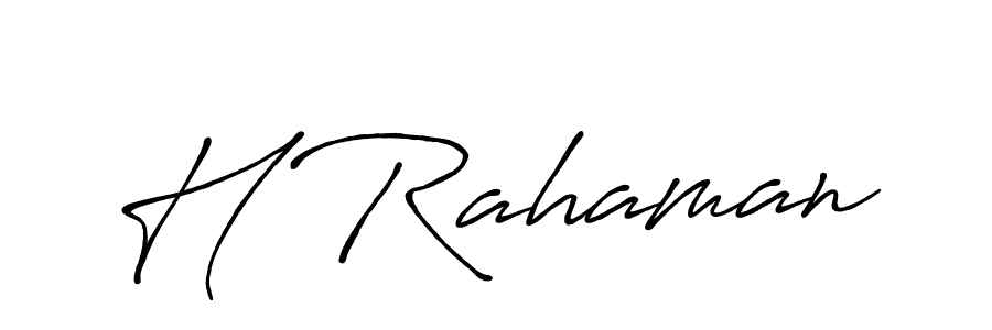 You can use this online signature creator to create a handwritten signature for the name H Rahaman. This is the best online autograph maker. H Rahaman signature style 7 images and pictures png