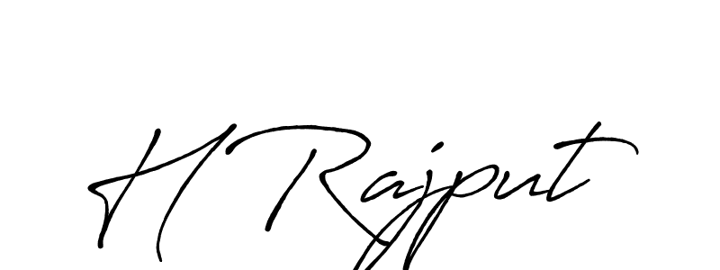 Also You can easily find your signature by using the search form. We will create H Rajput name handwritten signature images for you free of cost using Antro_Vectra_Bolder sign style. H Rajput signature style 7 images and pictures png