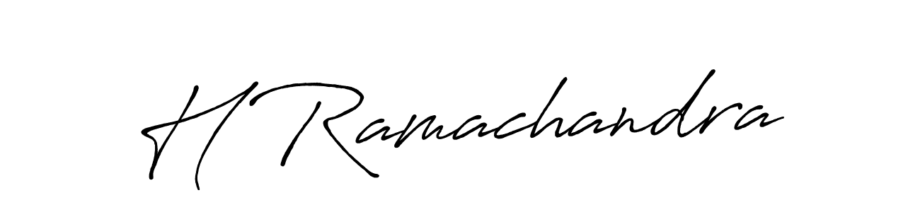 Also we have H Ramachandra name is the best signature style. Create professional handwritten signature collection using Antro_Vectra_Bolder autograph style. H Ramachandra signature style 7 images and pictures png