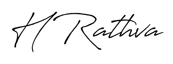 Make a beautiful signature design for name H Rathva. Use this online signature maker to create a handwritten signature for free. H Rathva signature style 7 images and pictures png