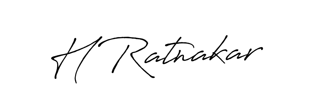 Design your own signature with our free online signature maker. With this signature software, you can create a handwritten (Antro_Vectra_Bolder) signature for name H Ratnakar. H Ratnakar signature style 7 images and pictures png
