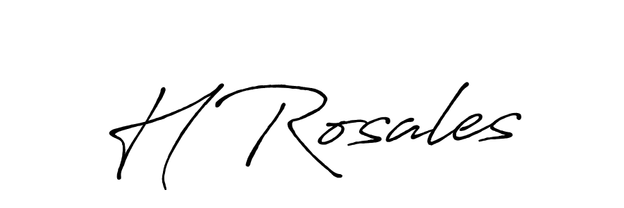 Similarly Antro_Vectra_Bolder is the best handwritten signature design. Signature creator online .You can use it as an online autograph creator for name H Rosales. H Rosales signature style 7 images and pictures png