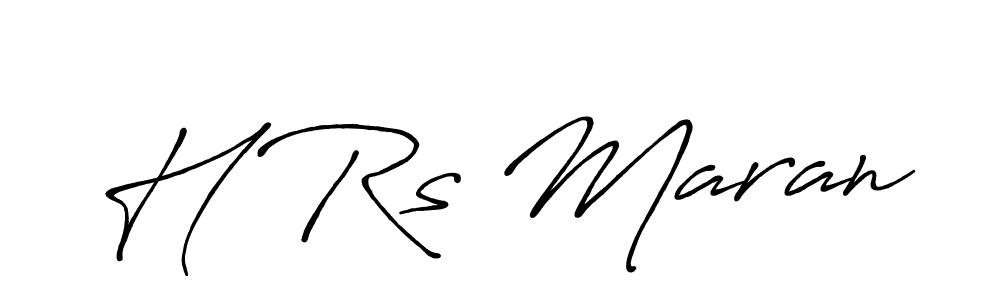 How to make H Rs Maran name signature. Use Antro_Vectra_Bolder style for creating short signs online. This is the latest handwritten sign. H Rs Maran signature style 7 images and pictures png
