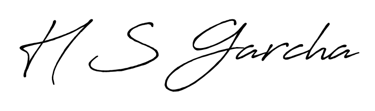 A stylish, flowing autograph style designed for name H S Garcha using Antro_Vectra_Bolder typography. Perfect for digital creative projects. H S Garcha signature style 7 images and pictures png