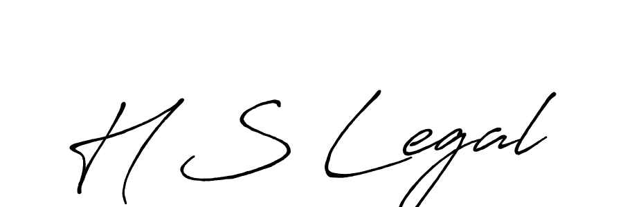 The best way (Antro_Vectra_Bolder) to make a short signature is to pick only two or three words in your name. The name H S Legal include a total of six letters. For converting this name. H S Legal signature style 7 images and pictures png