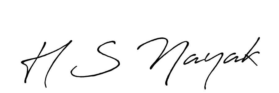 The best way (Antro_Vectra_Bolder) to make a short signature is to pick only two or three words in your name. The name H S Nayak include a total of six letters. For converting this name. H S Nayak signature style 7 images and pictures png