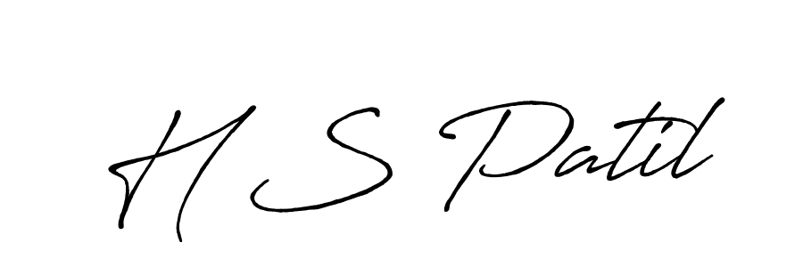 if you are searching for the best signature style for your name H S Patil. so please give up your signature search. here we have designed multiple signature styles  using Antro_Vectra_Bolder. H S Patil signature style 7 images and pictures png