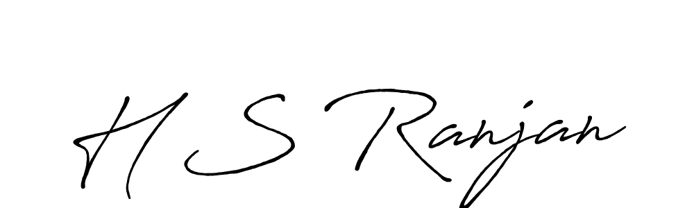 Similarly Antro_Vectra_Bolder is the best handwritten signature design. Signature creator online .You can use it as an online autograph creator for name H S Ranjan. H S Ranjan signature style 7 images and pictures png