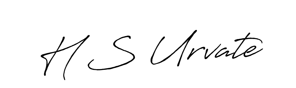 H S Urvate stylish signature style. Best Handwritten Sign (Antro_Vectra_Bolder) for my name. Handwritten Signature Collection Ideas for my name H S Urvate. H S Urvate signature style 7 images and pictures png