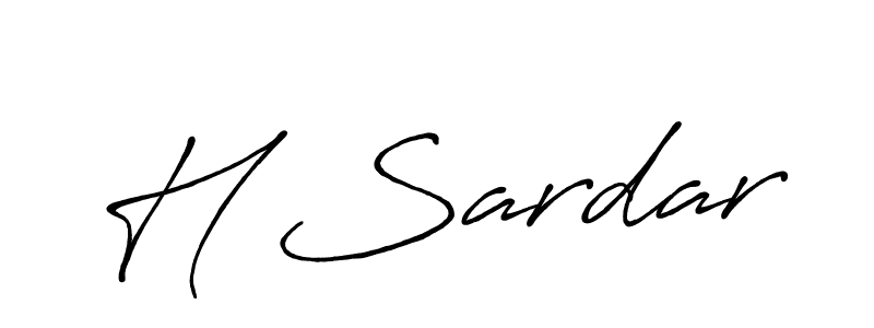 Also we have H Sardar name is the best signature style. Create professional handwritten signature collection using Antro_Vectra_Bolder autograph style. H Sardar signature style 7 images and pictures png